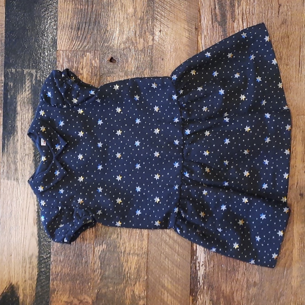 Bonpoint starry black dress sz 6